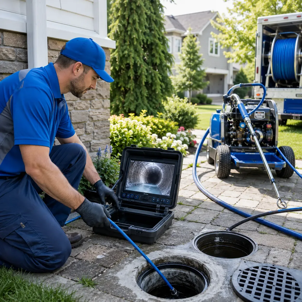 Outdoor drain cleaning professionals serving White Plains, GA