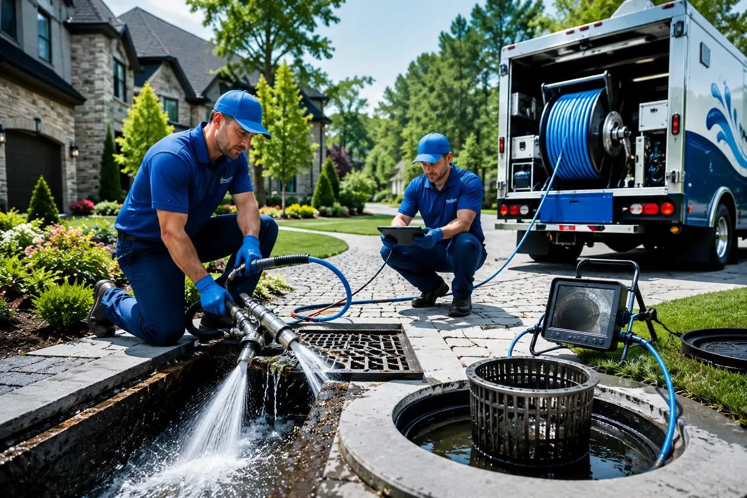 Local outdoor drain cleaning professionals in White Plains, GA